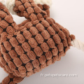 jouets pour chiens en forme de jouet pour chien en peluche avec corde